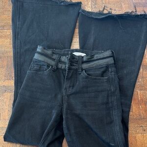 Flying Monkey  Women's Flare Black Jeans